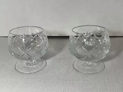 Buy Royal Doulton Crystal Cut Brandy Glasses Set Of 2 • 23.30£