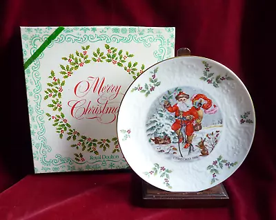 Buy Royal Doulton Vintage 1982 Father Christmas Santa Colletcor Bone China Plate Box • 10£