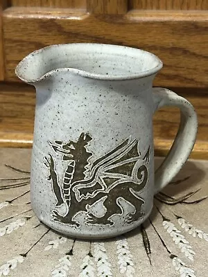 Buy Vintage Welsh Dragon Tregaron Studio Pottery Creamer Pitcher • 12.07£