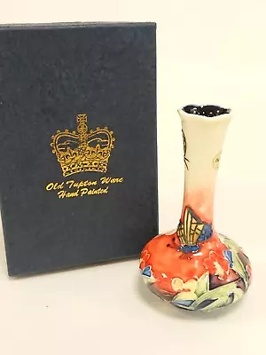 Buy Vintage Rare Boxed Old Tupton Ware Floral & Butterflies Bud Vase Collectible • 7.99£