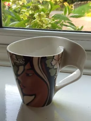 Buy Villeroy And Boch Wave Faces Fine China Large Mug In Perfect New Condition • 9.99£