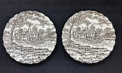 Buy 2 Royal Mail Fine Myott Staffordshire Ironstone Plate Made In England 5.5” • 15.38£
