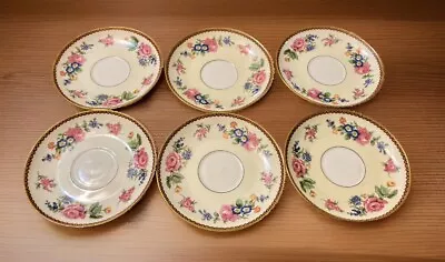 Buy 6 Vintage - Limoges France - Tressemanes & Vogt - Saucer Plates • 37.34£