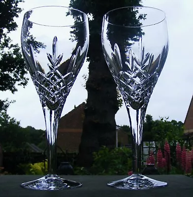 Buy Lovely Pair Of Royal Doulton Dorchester Pattern 8 1/8  Large Wine Glasses • 40£