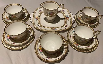 Buy Vintage  Crown Staffordshire Fine Bone China Tea Set 17 Pieces. • 155£