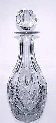 Buy Vintage Heavy Lead Crystal Cut Glass Mallet Spirit Decanter  - 30cm, 1.7kg • 25£