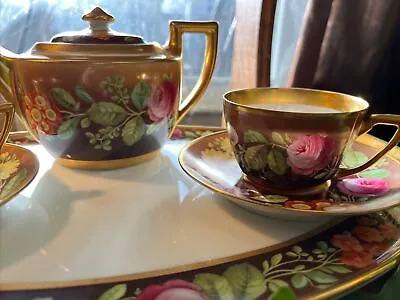 Buy Tirschenreuth Bavaria Tea Set Rose Pattern • 205.39£