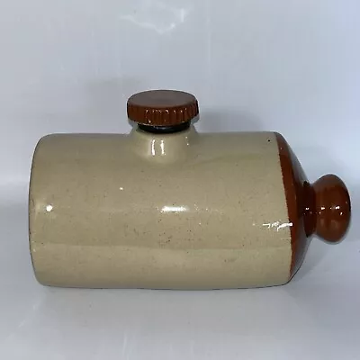 Buy Antique/Vintage Stoneware Pottery Bed Warmer / Hot Water Bottle With Screw Top • 20£