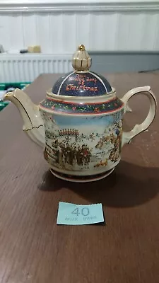 Buy Vintage James Sadler & Sons Twelve Days Of Christmas  Teapot Staffordshire • 17.99£