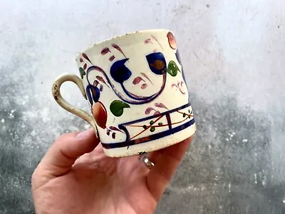 Buy Antique Hand Painted Welsh Gaudy Staffordshire Mug • 35£