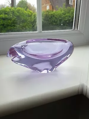 Buy Vintage Czech ZBS Alexandrite Art Glass Bowl Designed By Miloslav Klinger C1960s • 64£