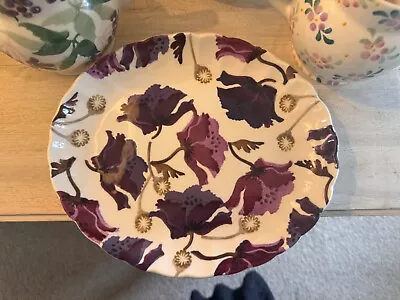 Buy Emma Bridgewater Purple Poppy Rare Fluted Oval First Medium Platter • 30£