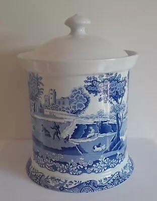 Buy Spode Italian Blue And White Large Storage Jar C1816, Approx 24cm Tall • 25£