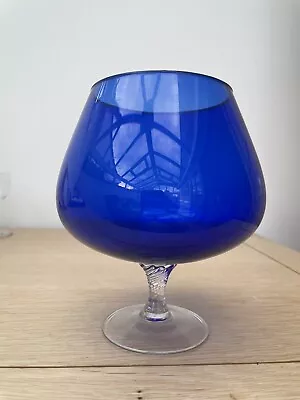 Buy Large Blue Brandy Glass • 7.99£