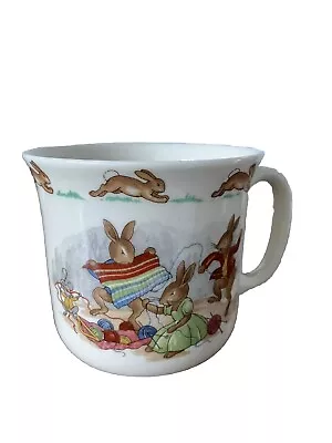 Buy Bunnykins Royal Doulton 1936 Mug Vintage English Bone China Bunny Knitting Yarn • 9.99£