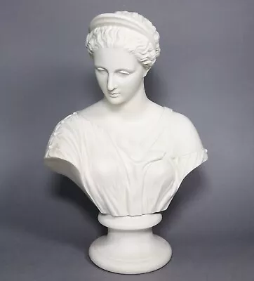 Buy Fine Quality Antique Victorian Parian Ware Bust Of Dianna, Robinson Leadbeater. • 275£