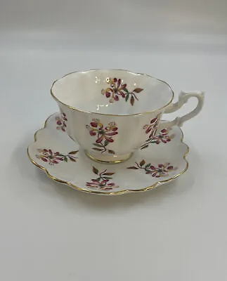 Buy Vintage Shelley England Fine Bone China Tea Cup & Saucer 1940’s Wild Orchid • 42.01£