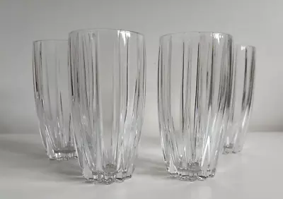 Buy 4 X Stuart Crystal Linear HiBall High Ball Tumbler Glasses RARE!! • 95£