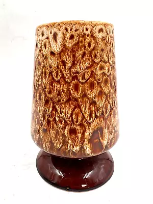 Buy Vintage New Devon Pottery Honeycomb Glaze Vase 16cm T2750 D43 • 12.99£