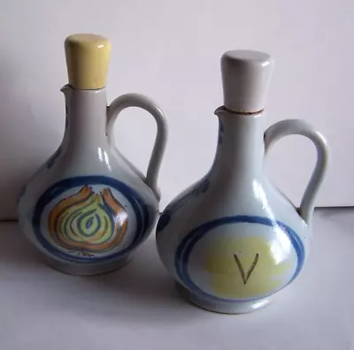 Buy Buchan Portobello Scotland Stoneware Oil & Vinegar Set. Brittany Design • 7.50£