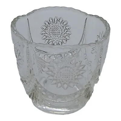 Buy Rare Vintage Cut Glass Open Sugar Bowl Or Use Beautiful Candle Holder • 6.99£
