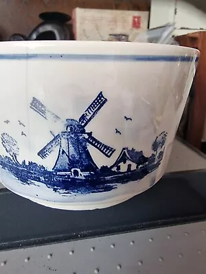 Buy Delft Style Plant Pot Dutch Windmill Blue Pottery Ceramic Indoor 3  Tall • 2.99£