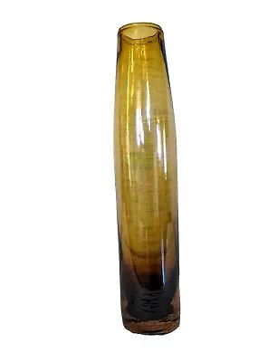 Buy Studio Art Glass Gold Ombre Iridescent Tall Vase 11.5  MCM Vintage Lovely • 12.14£