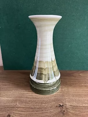 Buy Jersey Pottery Mid Century Moss Green Vase 17cm • 5.99£