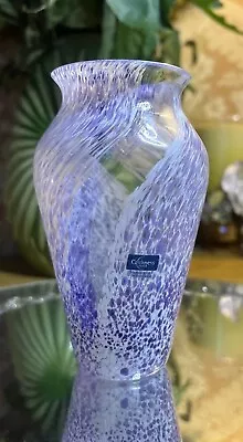 Buy Pretty Caithness Lilac Purple Small Swirl Pattern  Glass Vase - New 10.5 Cm B67 • 10£