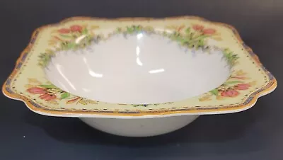 Buy Crown Ducal Tulip SCARCE SQUARE ROUND 8 In. SERVING BOWL Near MInt • 90.26£