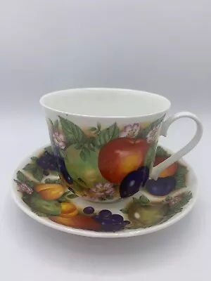 Buy Vintage Roy Kirkham Orchard Large Cup And Saucer 14 Oz Coffee Tea Bone China • 23.29£