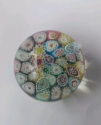 Buy Vintage Murano Fratelli Toso Millefiori Glass Paperweight • 18£