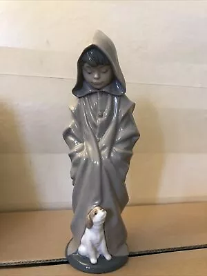 Buy Nao Lladro  Monk Boy Dog Figurine 27cm Vgc • 25£