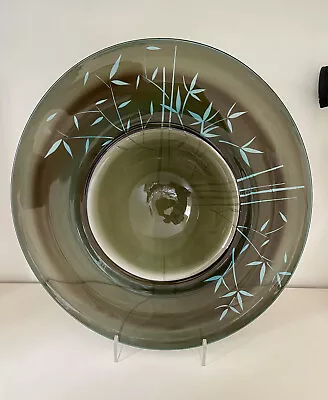 Buy British Art Glass - Graeme Hawes And Michaela Grimshaw - Large Wide Rimmed Bowl • 110£