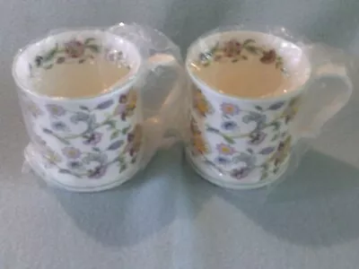 Buy 2 Very Attractive TANKARDS  In A Minton Haddon Hall Design New In Wrappings • 24.99£