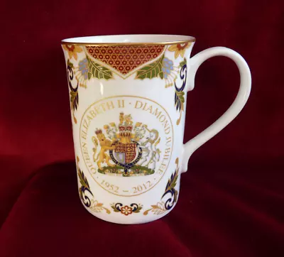 Buy Royal Worcester Fine Bone China Mug Queen Elizabeth II Diamond Jubilee 2012  • 20£