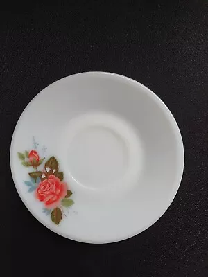 Buy Vintage 1960s Jaj Pyrex Cottage Rose Pattern Glass Saucer For Tea Cup • 3.99£