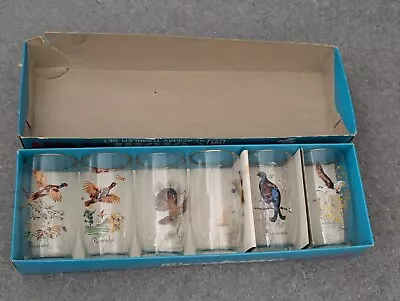 Buy Vintage Boxed Set Of 6 Tumbler Colourcraft By Clayton Mayers 50s/60s Gold Rim • 29.50£