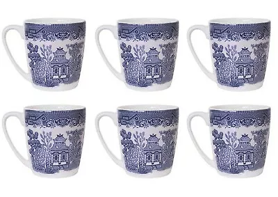 Buy 220 Ml Churchill China Blue Willow Acorn Coffee Tea Mug Set Of 6 China Gift   • 41.95£