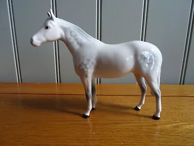 Buy Beswick Small Thoroughbred Stallion (1992) Grey Gloss - Perfect Condition • 50£