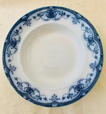 Buy Antique Ford & Sons Flow Blue Soup Bowl 8.5  Burslem England • 27.03£