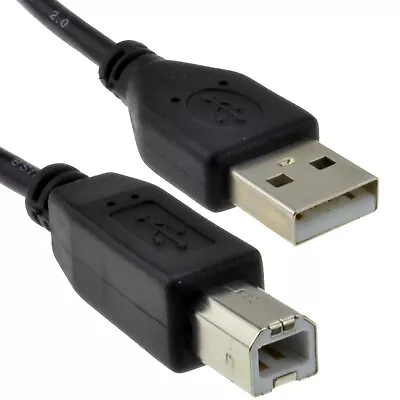 Buy USB Printer Cable 2.0 Leads A Plug To B 25cm/50cm/1m/2m/3m/5m Canon Epson HP UK • 3.45£