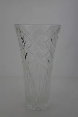 Buy Vintage(1950s) 12 (30cm) Capri Cut Crystal Fluted Vase (12 ), Large & Impressive • 31£