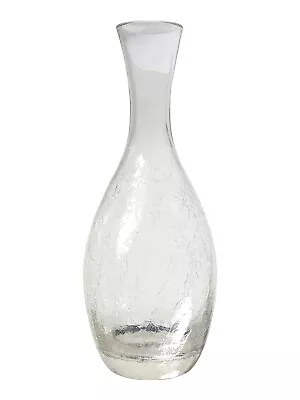 Buy Cottagecore Decor Retro Hand-blown Clear Crackle Glaze Glass Bud Vase -Small • 14.70£