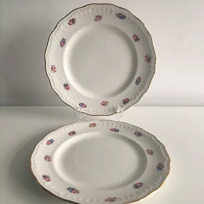 Buy Vintage 2 X Swinnerton Luxor Vellum 22 Cm  Plates Pink Rose Pretty Reg 837606 • 5.99£