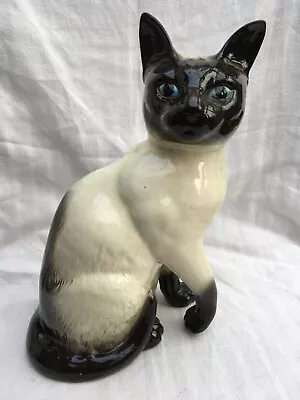 Buy Large Beswick Siamese Cat Ornament Approx 10  Tall - Model 1882 • 39.95£