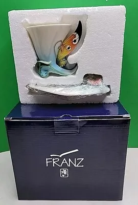 Buy Franz Buckeye Butterfly Design Sculptured Porcelain Cup/Saucer Set - FZ01673. • 102.70£