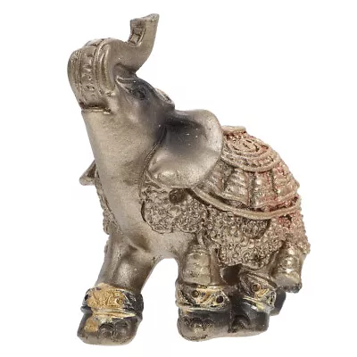 Buy  Resin Elephant Ornaments Office Garden Statues Sculpture Table • 9.31£