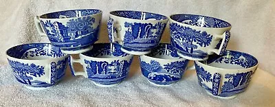 Buy Vintage Spode Italian Blue & White Tea Cups • 6.50£