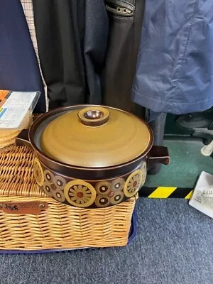 Buy Denby Arabesque Large Casserole Dish With Lid Handles  • 17.50£